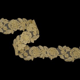 Yaya Han Metallic Corded Embroidered Lace Trim – Gold Fae Floral Vine, 2.5″ – Cosplay Collection Yaya Han Metallic Corded Embroidered Lace Trim – Gold Fae Floral Vine, 2.5″ – Cosplay Collection
