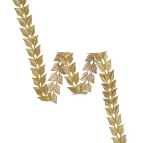 Yaya Han Iron-On Metallic Embroidered Trim – Gold Roman Leaves, 1.25″ – Cosplay Collection Yaya Han Iron-On Metallic Embroidered Trim – Gold Roman Leaves, 1.25″ – Cosplay Collection