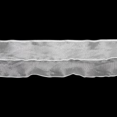 Yaya Han Pleated Organza Ruffle Trim, 2 Tier – Crystal White, 4.375″ – Cosplay Collection Yaya Han Pleated Organza Ruffle Trim, 2 Tier – Crystal White, 4.375″ – Cosplay Collection