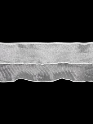 Yaya Han Pleated Organza Ruffle Trim, 2 Tier – Crystal White, 4.375″ – Cosplay Collection Yaya Han Pleated Organza Ruffle Trim, 2 Tier – Crystal White, 4.375″ – Cosplay Collection