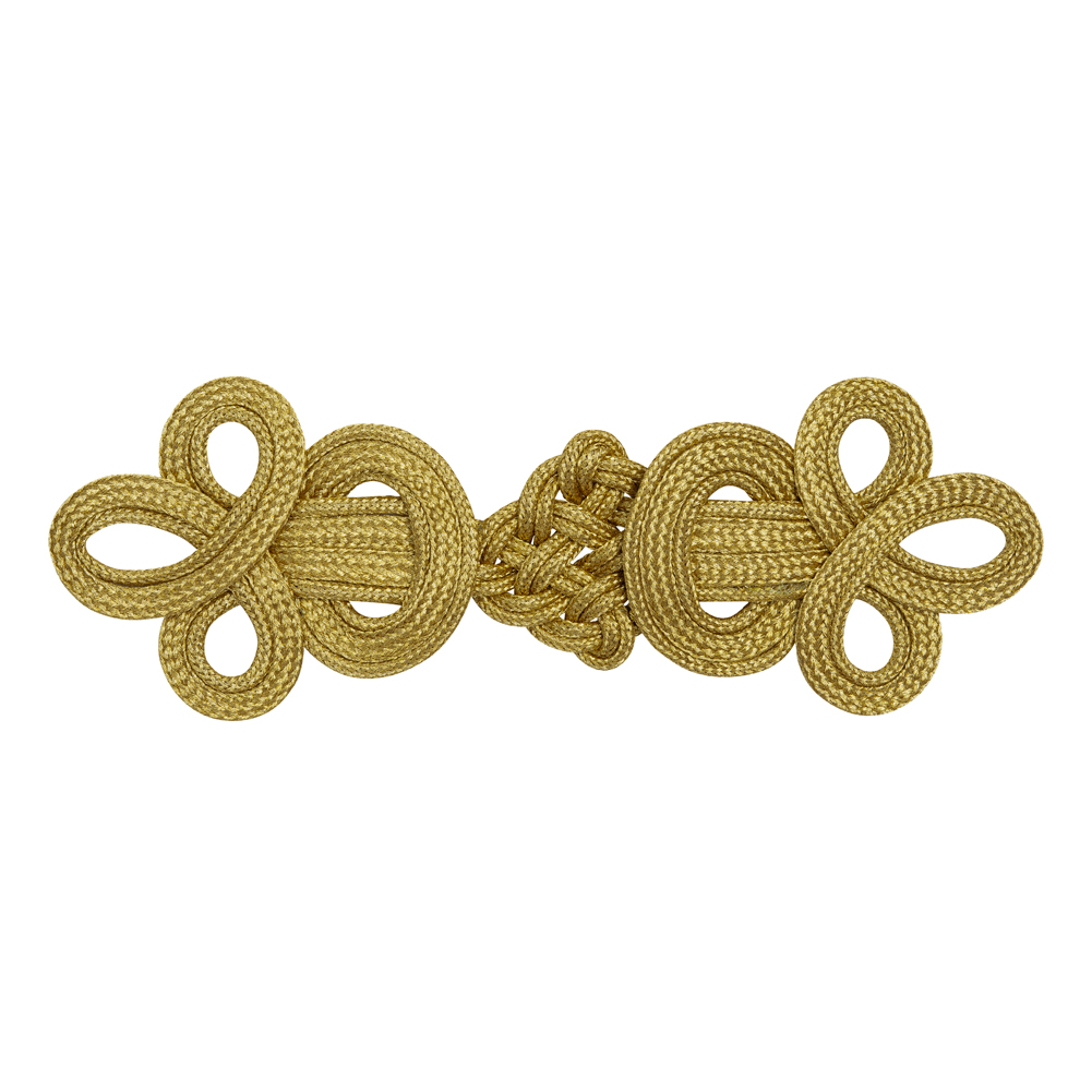 Yaya Han Metallic Faux Frog Closure Applique – Dali Gold Knots, 6.75″ x 2.375″ – Cosplay Collection Yaya Han Metallic Faux Frog Closure Applique – Dali Gold Knots, 6.75″ x 2.375″ – Cosplay Collection