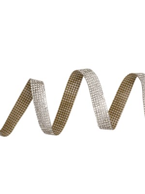 Yaya Han Iron-On Rhinestone Trim – 6-Row Silver Crystal, 0.5″ – Cosplay Collection Yaya Han Iron-On Rhinestone Trim – 6-Row Silver Crystal, 0.5″ – Cosplay Collection