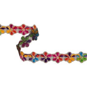 Yaya Han Chenille Embroidered Trim – Metallic Gold and Multicolor Flowers, 1.5″ – Cosplay Collection Yaya Han Chenille Embroidered Trim – Metallic Gold and Multicolor Flowers, 1.5″ – Cosplay Collection