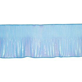 Yaya Han Pleated Ruffle Organza Trim – Mermaid Blue and Green Iridescent, 5.5″ Yaya Han Pleated Ruffle Organza Trim – Mermaid Blue and Green Iridescent, 5.5″