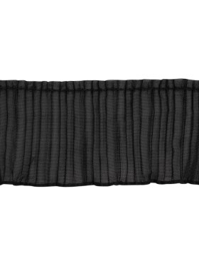 Yaya Han Pleated Ruffle Trim – Black, 3″ – Cosplay Collection Yaya Han Pleated Ruffle Trim – Black, 3″ – Cosplay Collection
