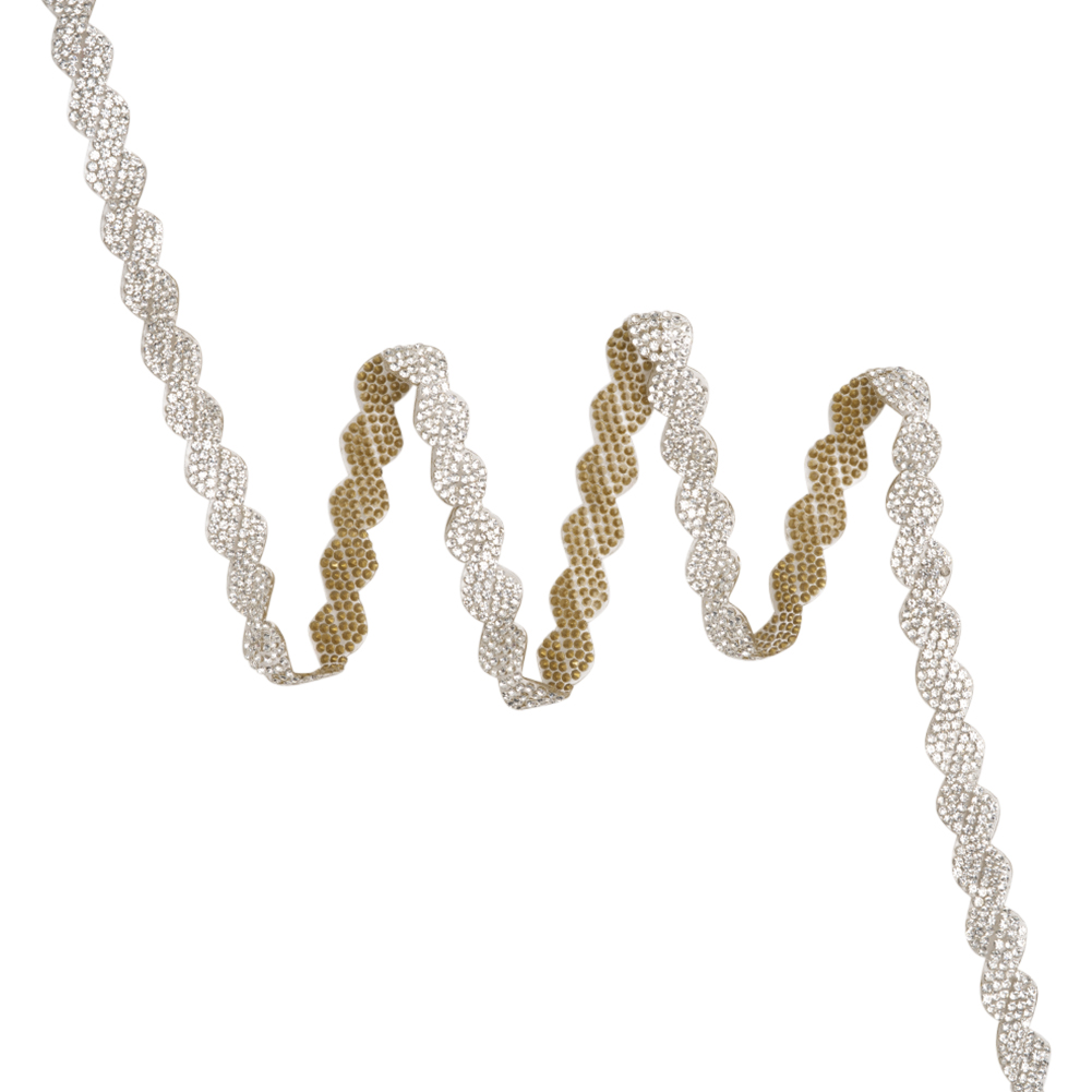 Yaya Han Iron-On Rhinestone Trim – Clear Crystal Twists, 0.5″ – Cosplay Collection Yaya Han Iron-On Rhinestone Trim – Clear Crystal Twists, 0.5″ – Cosplay Collection