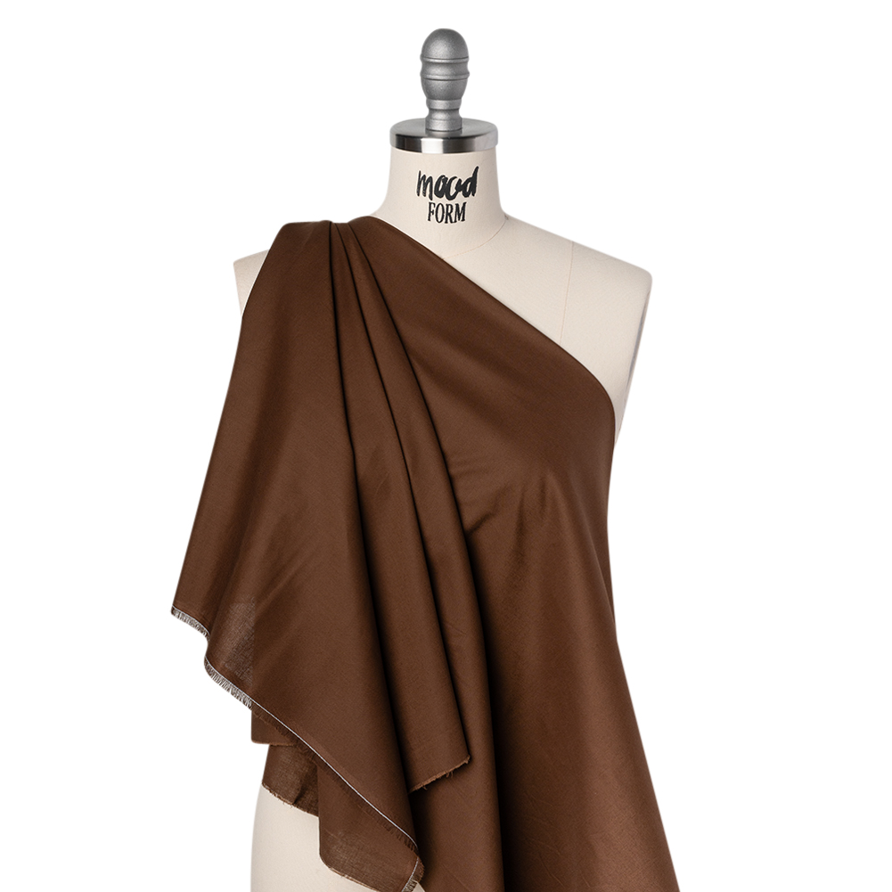 Sew Classic Solid Quilting Cotton Fabrics - Soil Brown