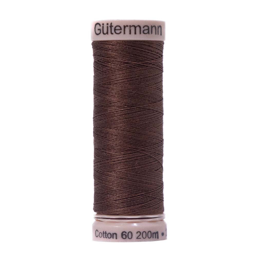 Gutermann 60 Wt Natural Cotton Thread 200m – 3060 Brown Gutermann 60 Wt Natural Cotton Thread 200m – 3060 Brown
