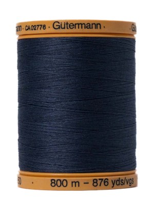 Gutermann Natural Cotton Thread 800m – 5413 Evening Blue Gutermann Natural Cotton Thread 800m – 5413 Evening Blue