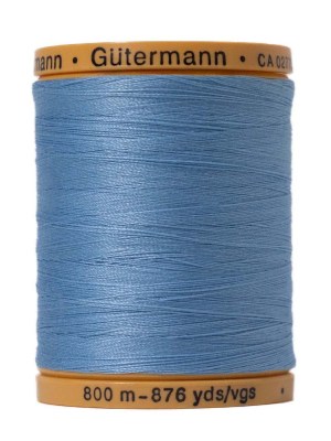 Gutermann Natural Cotton Thread 800m – 5826 Carolina Blue Gutermann Natural Cotton Thread 800m – 5826 Carolina Blue