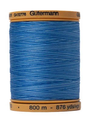 Gutermann Natural Cotton Thread 800m – 9981 Blue Awakening Gutermann Natural Cotton Thread 800m – 9981 Blue Awakening