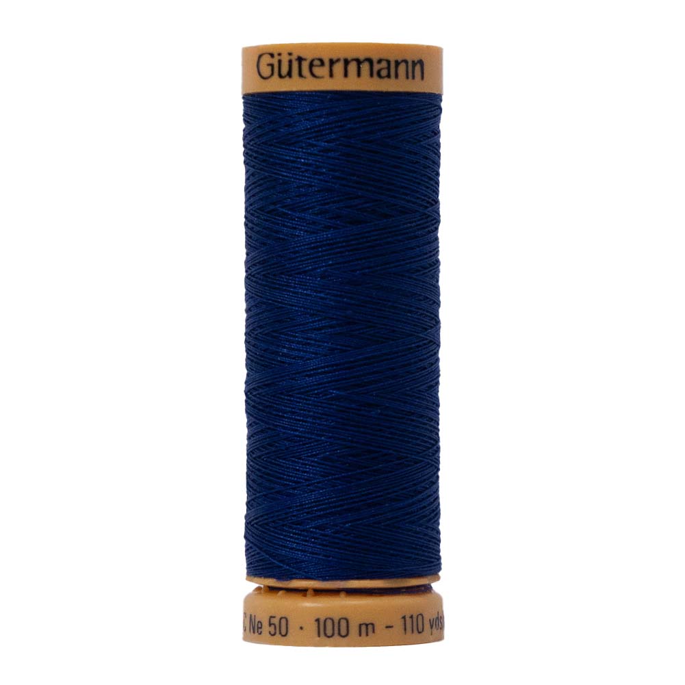 Gutermann Natural Cotton Thread 100m – 6500 Dark Royal Blue Gutermann Natural Cotton Thread 100m – 6500 Dark Royal Blue