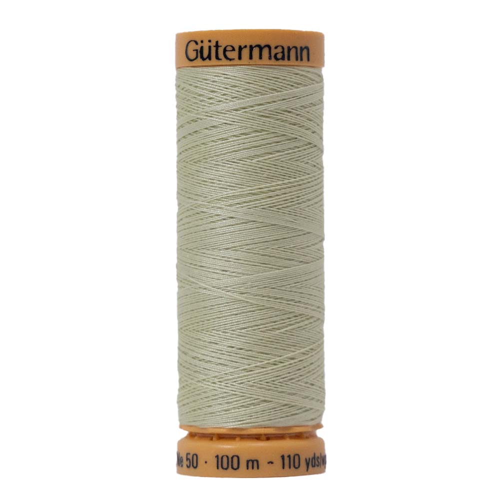 Gutermann Natural Cotton Thread 100m – 9020 Barely Green Gutermann Natural Cotton Thread 100m – 9020 Barely Green
