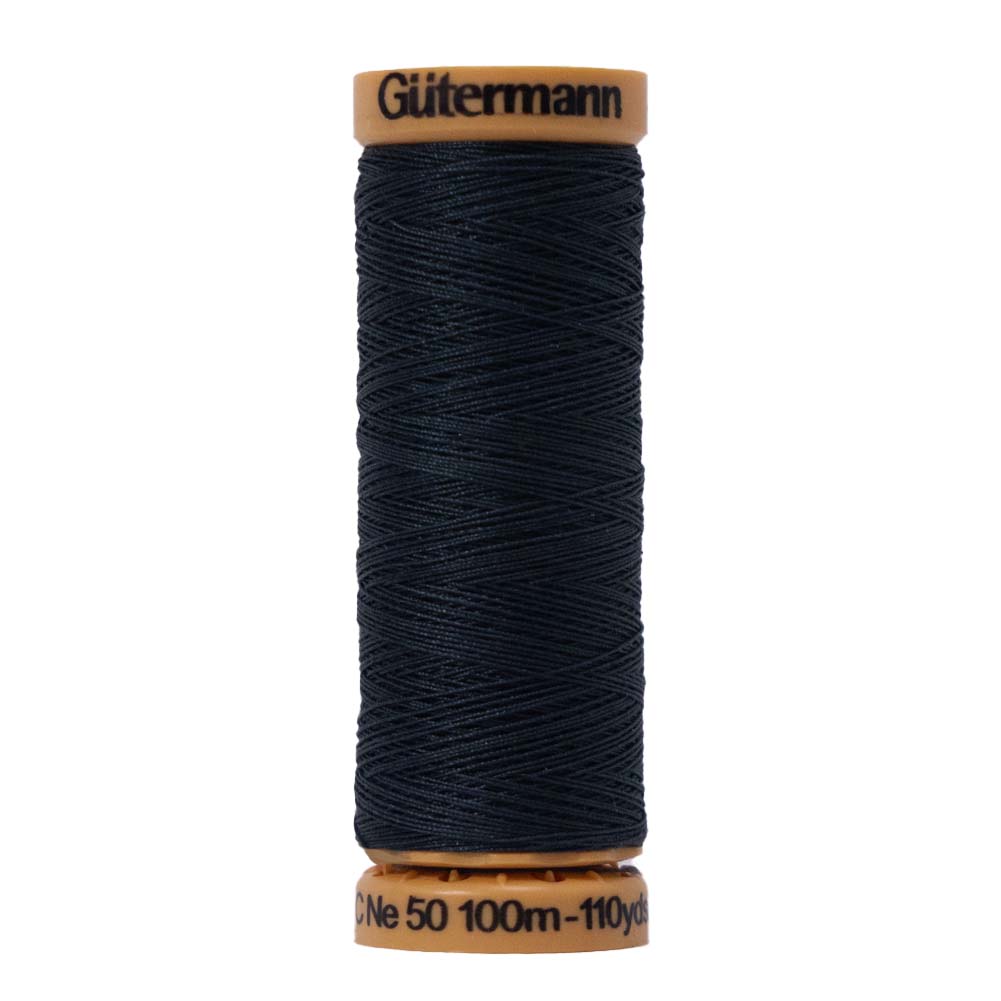 Gutermann Natural Cotton Thread 100m – 9800 Almost Black Gutermann Natural Cotton Thread 100m – 9800 Almost Black