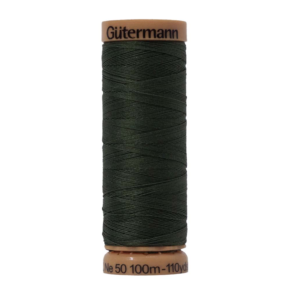 Gutermann Natural Cotton Thread 100m – 8660 Deep For.green Gutermann Natural Cotton Thread 100m – 8660 Deep For.green