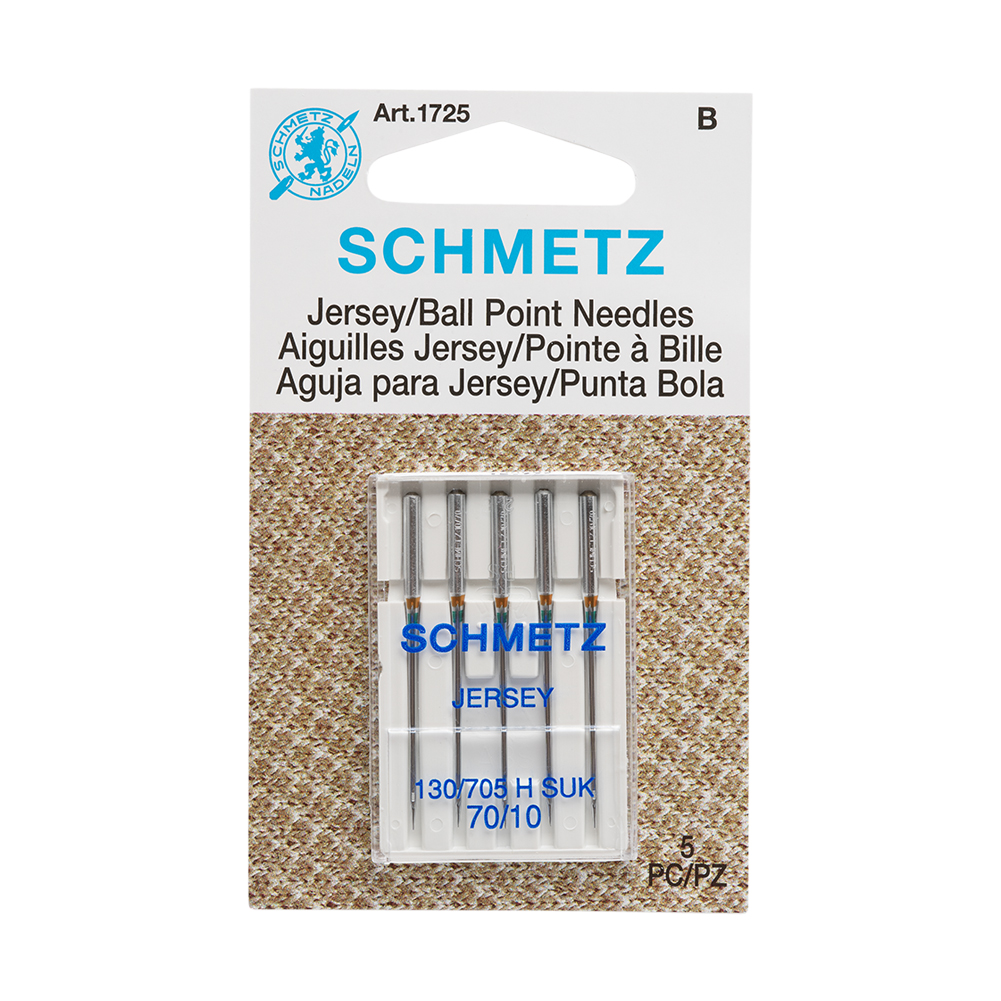 Schmetz Jersey/Ball Point Machine Needles – 70/10 – 5 ct Schmetz Jersey/Ball Point Machine Needles – 70/10 – 5 ct