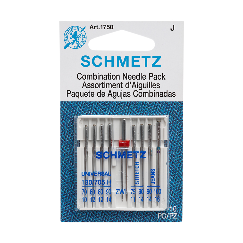 Schmetz Machine Needles Combination Pack – Universal, Stretch and Denim Assorted Sizes – 9 ct Schmetz Machine Needles Combination Pack – Universal, Stretch and Denim Assorted Sizes – 9 ct