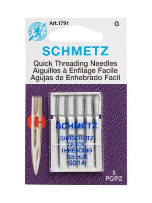 Schmetz Self-Threading Machine Needles – 90/14 – 5 ct Schmetz Self-Threading Machine Needles – 90/14 – 5 ct