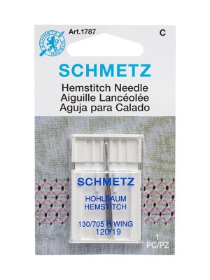 Schmetz Hemstitch/Wing Machine Needle – 120/19 – 1 ct Schmetz Hemstitch/Wing Machine Needle – 120/19 – 1 ct