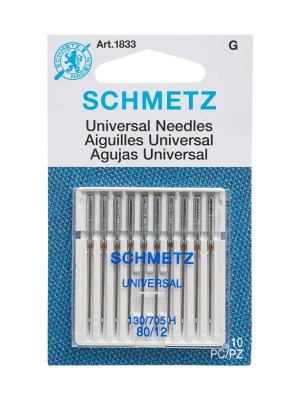 Schmetz Universal Machine Needles – 80/12 – 10 ct Schmetz Universal Machine Needles – 80/12 – 10 ct