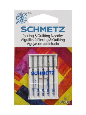 Schmetz Piecing and Quilting Machine Needles – Assorted Sizes and Types – 5 ct Schmetz Piecing and Quilting Machine Needles – Assorted Sizes and Types – 5 ct