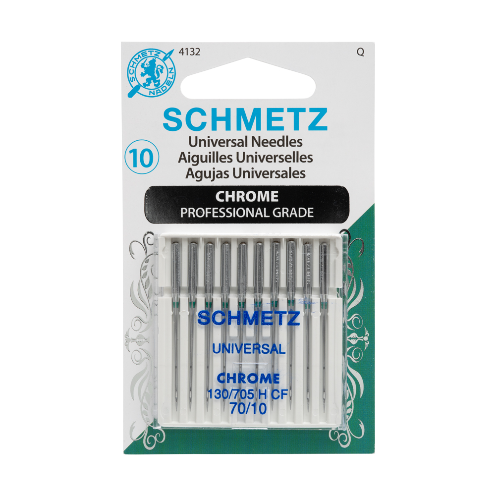Schmetz Chrome Universal Machine Needles – 70/10 – 10 ct Schmetz Chrome Universal Machine Needles – 70/10 – 10 ct