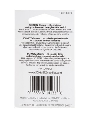 Schmetz Chrome Universal Machine Needles – 80/12 – 10 ct Schmetz Chrome Universal Machine Needles – 80/12 – 10 ct