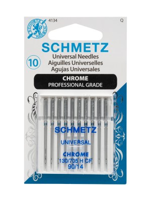 Schmetz Chrome Universal Machine Needles – 90/14 – 10 ct Schmetz Chrome Universal Machine Needles – 90/14 – 10 ct