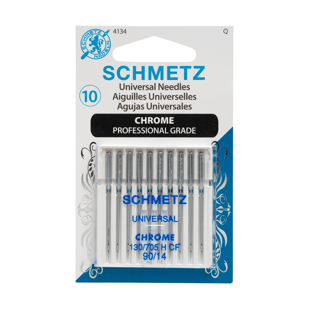 Schmetz Chrome Universal Machine Needles – 90/14 – 10 ct Schmetz Chrome Universal Machine Needles – 90/14 – 10 ct