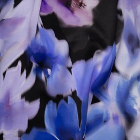 Silk Charmeuse Print 16MM, Made in Italy – Ultramarine Blue and Lilac Soft Watercolor Florals Silk Charmeuse Print 16MM, Made in Italy – Ultramarine Blue and Lilac Soft Watercolor Florals