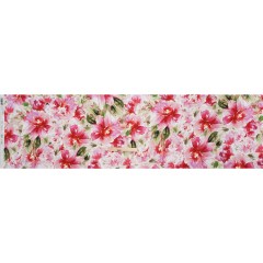 Silk Charmeuse Print 16MM, Made in Italy – Red, Pink and Green Watercolor Flower Garden Silk Charmeuse Print 16MM, Made in Italy – Red, Pink and Green Watercolor Flower Garden