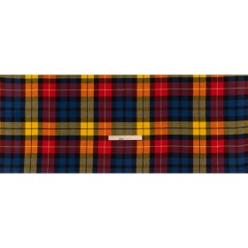 Yarn-Dyed Cotton Twill Flannel – Yellow, Red and Blue Plaid – Deadstock Yarn-Dyed Cotton Twill Flannel – Yellow, Red and Blue Plaid – Deadstock