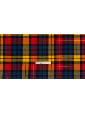 Yarn-Dyed Cotton Twill Flannel – Yellow, Red and Blue Plaid – Deadstock Yarn-Dyed Cotton Twill Flannel – Yellow, Red and Blue Plaid – Deadstock
