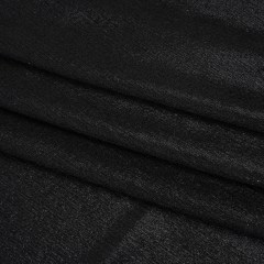 Metallic Foiled Uneven Stretch Rib Knit – Black on Black – Estelle Collection Metallic Foiled Uneven Stretch Rib Knit – Black on Black – Estelle Collection