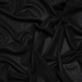 Metallic Foiled Uneven Stretch Rib Knit – Black on Black – Estelle Collection Metallic Foiled Uneven Stretch Rib Knit – Black on Black – Estelle Collection