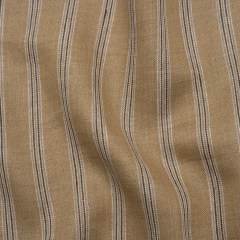 Linen and Rayon Herringbone Twill Woven – Beige, Brown and Light Gray Stripes Linen and Rayon Herringbone Twill Woven – Beige, Brown and Light Gray Stripes