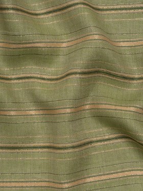 Metallic Linen Twill – Gold, Pesto Green and Beige Railroaded Stripes Metallic Linen Twill – Gold, Pesto Green and Beige Railroaded Stripes