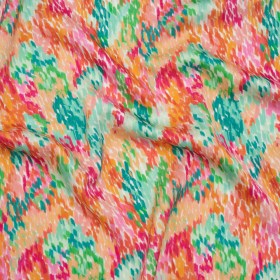 Polyester Satin – Pink, Creamsicle Orange and Green Abstract Spots – Mood Exclusive Painterโs Confetti Print Polyester Satin – Pink, Creamsicle Orange and Green Abstract Spots – Mood Exclusive Painterโs Confetti Print