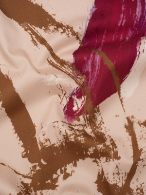 Brushed Cotton Woven – Peachy Beige, Brown and Raspberry Pink Abstract Painting – Mood Exclusive Dust & Drizzle Print Brushed Cotton Woven – Peachy Beige, Brown and Raspberry Pink Abstract Painting – Mood Exclusive Dust & Drizzle Print