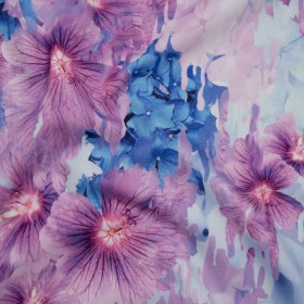 Brushed Cotton Woven – Lilac and Light Blue Melting Flowers – Mood Exclusive Darling Daydream Print Brushed Cotton Woven – Lilac and Light Blue Melting Flowers – Mood Exclusive Darling Daydream Print