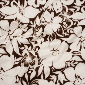 Brushed Cotton Woven – Brown and Ivory Floral – Mood Exclusive Whitewash Bloom Print Brushed Cotton Woven – Brown and Ivory Floral – Mood Exclusive Whitewash Bloom Print