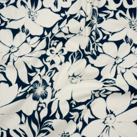 Brushed Cotton Woven – Navy and Ivory Floral – Mood Exclusive Whitewash Bloom Print Brushed Cotton Woven – Navy and Ivory Floral – Mood Exclusive Whitewash Bloom Print