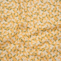 Brushed Cotton Woven – White, Sunny Yellow and Green Scattered Daisies – Mood Exclusive Daisy Daze Print Brushed Cotton Woven – White, Sunny Yellow and Green Scattered Daisies – Mood Exclusive Daisy Daze Print