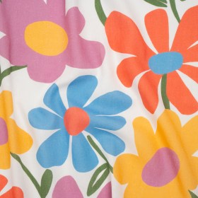 Linen and Rayon Woven – Golden Yellow, Rose Pink and Sky Blue Simple Flowers – Mood Exclusive Simple Stems Print Linen and Rayon Woven – Golden Yellow, Rose Pink and Sky Blue Simple Flowers – Mood Exclusive Simple Stems Print