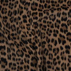 Stretch Cotton Corduroy Print Made in Italy – Beige, Taupe and Black Cheetah Spots – Deadstock Stretch Cotton Corduroy Print Made in Italy – Beige, Taupe and Black Cheetah Spots – Deadstock