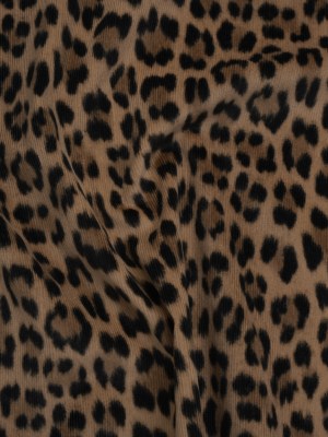 Stretch Cotton Corduroy Print Made in Italy – Beige, Taupe and Black Cheetah Spots – Deadstock Stretch Cotton Corduroy Print Made in Italy – Beige, Taupe and Black Cheetah Spots – Deadstock