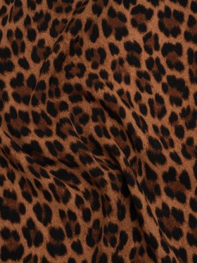 Cupro Crepe Print Made in Italy – Tan, Brown and Black Cheetah Spots – Deadstock Cupro Crepe Print Made in Italy – Tan, Brown and Black Cheetah Spots – Deadstock