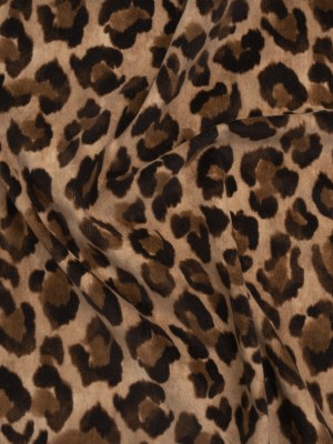 Stretch Cotton Velveteen Print Made in Italy – Tan, Brown and Black Cheetah Spots – Deadstock Stretch Cotton Velveteen Print Made in Italy – Tan, Brown and Black Cheetah Spots – Deadstock