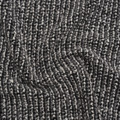 Metallic Wool Blend Boucle Coating Made in Italy – Gray, White and Silver Tweedy Stripes – Deadstock Metallic Wool Blend Boucle Coating Made in Italy – Gray, White and Silver Tweedy Stripes – Deadstock
