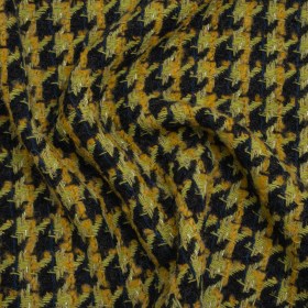 Metallic Wool Blend Tweed Boucle Twill Made in Italy – Forest Green, Lime and Mustard Yellow Houndstooth Metallic Wool Blend Tweed Boucle Twill Made in Italy – Forest Green, Lime and Mustard Yellow Houndstooth